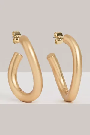 Reiss Freya Wave Hoop Earrings