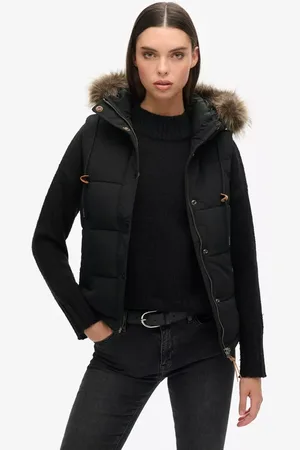 Superdry Everest Faux Fur Hooded Gilet
