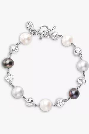 Dower & Hall Sterling Silver Pearlicious Pearl Nugget Bracelet