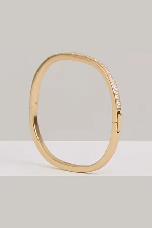 Reiss Myles Modern Crystal Cuff Bracelet