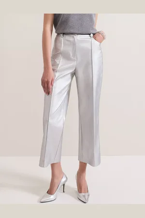 Phase Eight Kenzie Metallic Cropped Trousers