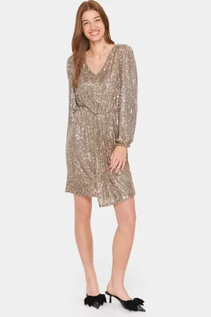 Saint Tropez Xenira Sequin Cocktail Mini Dress