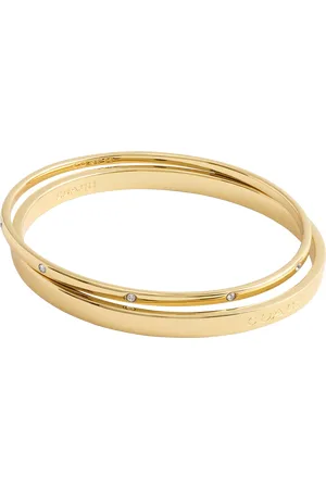 Coach Crystal and Logo Duo Bangle Set