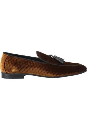 Kurt Geiger Henry Quilted Velvet Tassel Loafers