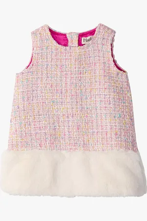 Hatley Tweed Faux Fur Dress