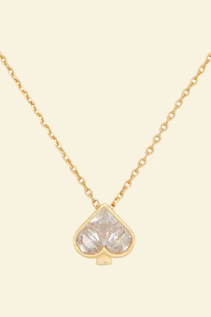 Kate Spade Mini Cubic Zirconia Spade Pendant Necklace