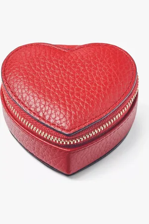 ASPINAL OF LONDON Heart Ring Box, Cardinal Red