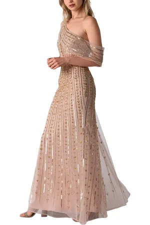 RAISHMA Ella Embellished Off Shoulder Maxi Gown
