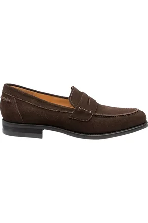 Loake Suede Saddle Loafers