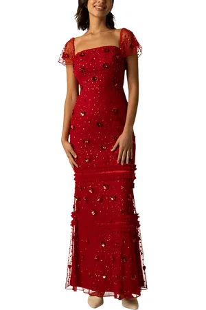 RAISHMA Scarlett Beaded Form Fitting Maxi Gown