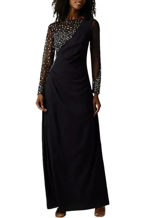 RAISHMA Cyra Beaded Bodice Maxi Gown