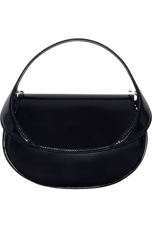 By Far Hari Semi Patent Leather Mini Flap Bag