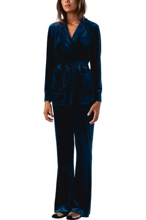 Lollys Laundry Casey Velour Bootcut Trousers