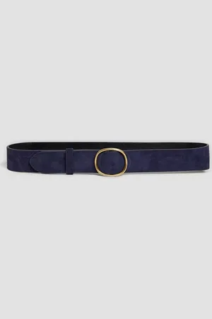 Gerard Darel Paloma Round Buckle Suede Belt