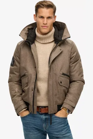 Superdry City Tweed Padded Bomber Jacket