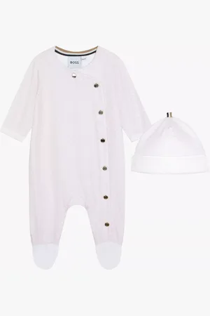 HUGO BOSS Baby Logo Print Pyjama & Pull On Hat Set