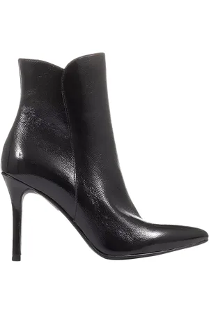 JONES BOOTMAKER Cadence Patent Leather Stiletto Heel Ankle Boots