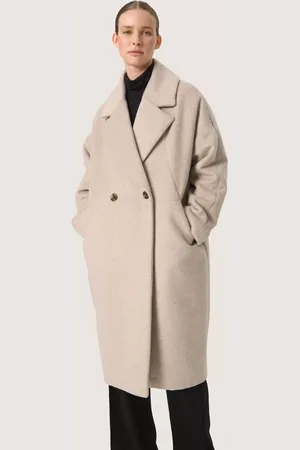 Soaked in Luxury Calliope Double Breasted Wool Blend Coat
