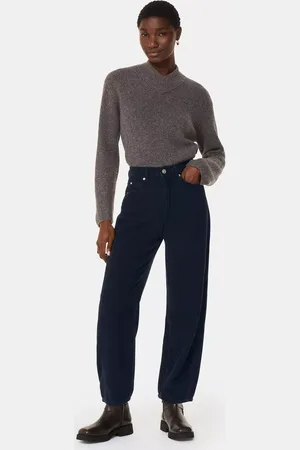 Whistles High Waist Cord Barrel Leg Jeans