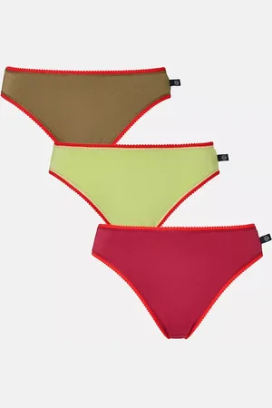 British Boxers Cotton High Leg Knickers, Pack of 3