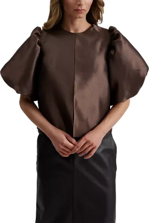 By Malina Cleo Puff Sleeve Top