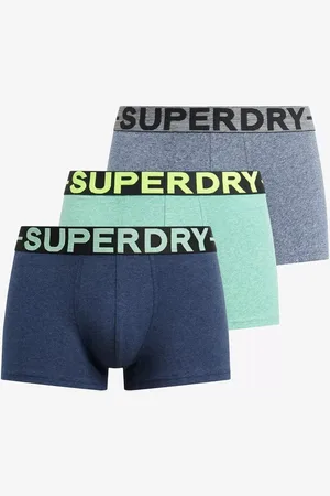 Superdry Stretch Organic Cotton Trunks, Pack of 3