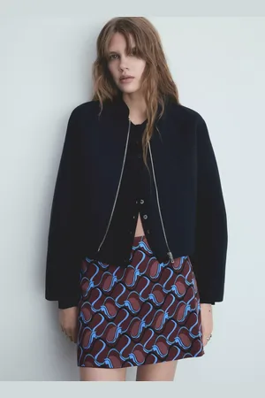 MANGO Thai Zipped Bomber Jacket