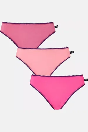 British Boxers Cotton High Leg Knickers, Pack of 3