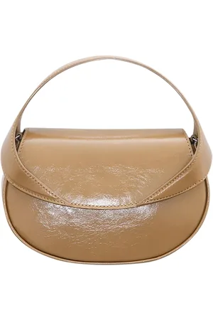 By Far Hari Semi Patent Leather Mini Flap Bag