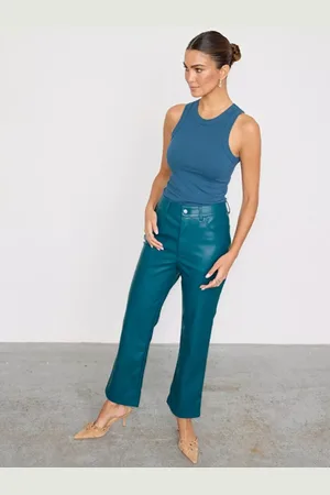 Never Fully Dressed Faux Leather Trousers