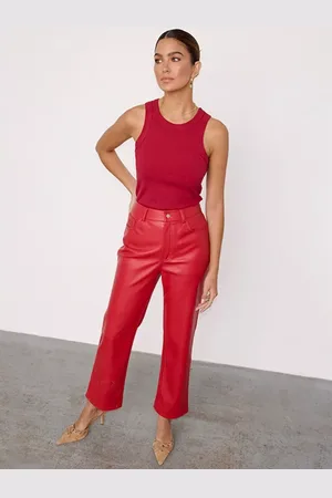 Never Fully Dressed Faux Leather Trousers