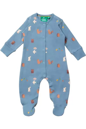 Little Green Radicals Baby Woodland Organic Cotton Sleepsuit