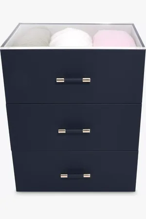 Stackers Plain Storage Box Drawers, Set of 3