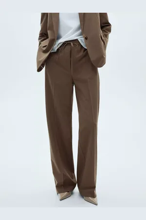 MANGO Cardiff Drawstring Waist Straight Leg Trousers