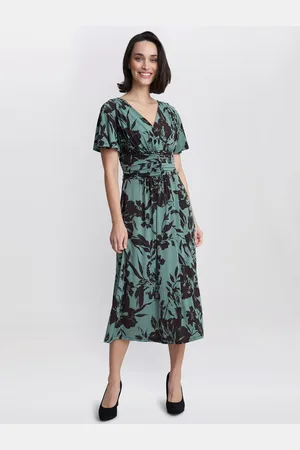 Gina Bacconi Heidi Jersey Print Dress