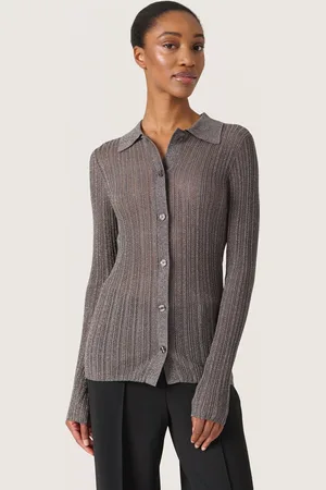 Soaked in Luxury Laisa Shimmer Pointelle Cardigan