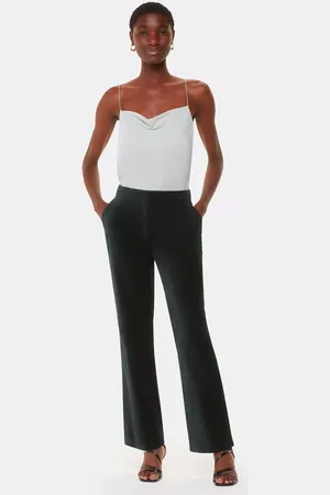 Whistles Helena Velvet Straight Leg Trousers