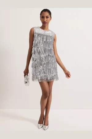 Phase Eight Lula Sequin Fringe Dress