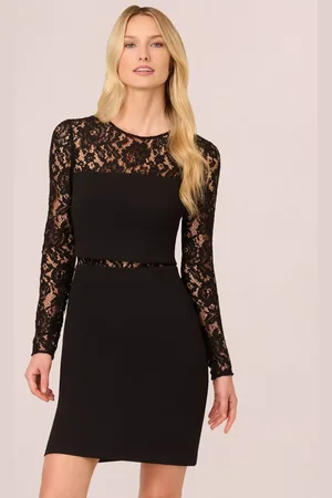 Adrianna Papell Aidan Mattox by Knit Crepe Dress