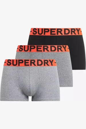Superdry Stretch Organic Cotton Trunks, Pack of 3