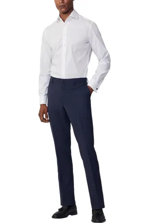 Hackett Tailored Fit Poplin Cotton Blend Cufflink Shirt