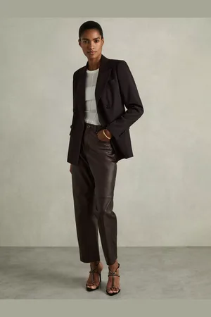 Reiss Verona Leather Trousers