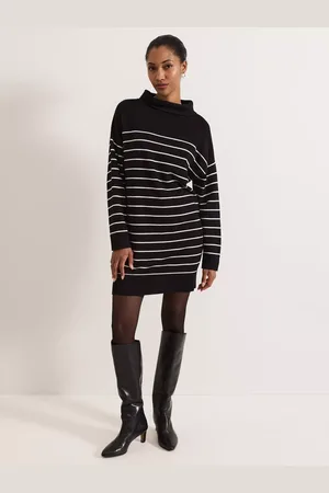 Phase Eight Skylar Stripe Funnel Neck Jumper Dress