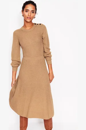 Boden Button Shoulder Knit Dress