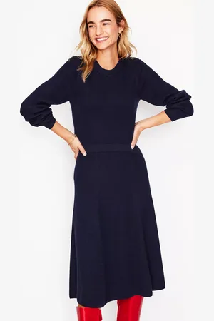 Boden Button Shoulder Knit Dress