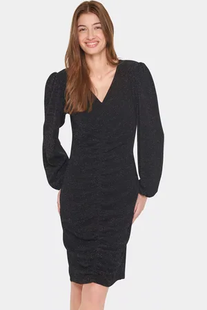 Saint Tropez Hela Glitter V-Neck Dress