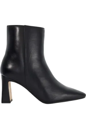 Dune Pulse Leather Pointed Toe Heel Boots
