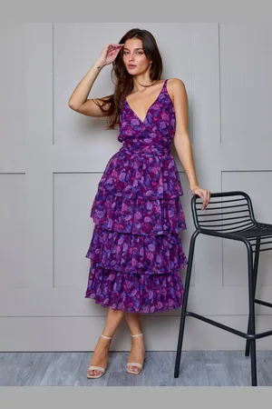 Chi Chi London Floral Midi Dress