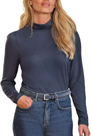 Pure Collection Jersey Turtleneck Slim Fit Top