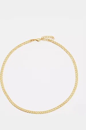 Hush Puppies Flat Curb Chain Necklace